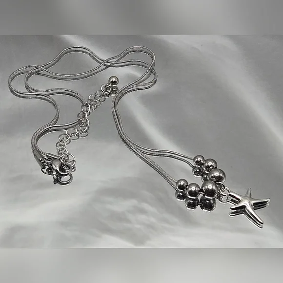 Silver Starfish Jewelry Set - Picture 11 of 12